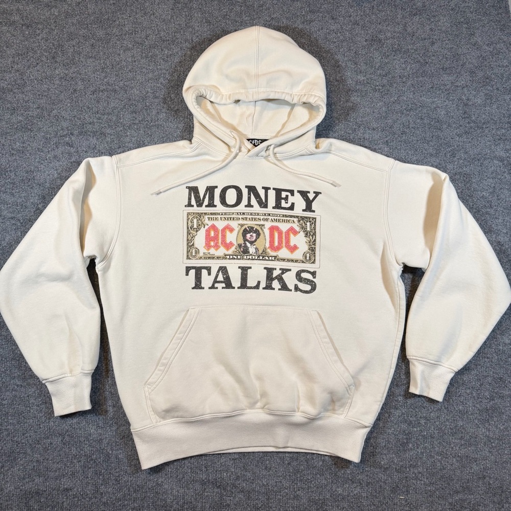 Cotton On ACDC Hoodie Sweatshirt Money‎ Talks Adult Size Small